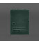 Кожаная обложка для военного билета 7.3 зеленый Crazy Horse фото, картинка, изображение