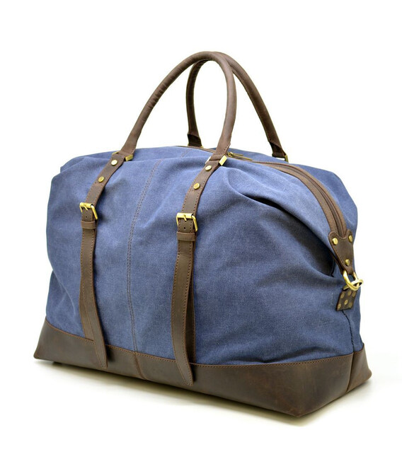 Сумка дорожня мікс тканини канвас і шкіри RK-8310-4lx TARWA фото, картинка, изображение