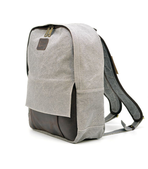 Молодіжний рюкзак канвас з шкіряними вставками RGj-7224-4lx TARWA картинка, зображення, фото