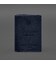 Шкіряна обкладинка для військового квитка з кишенями 7.2 синій краст картинка, зображення, фото