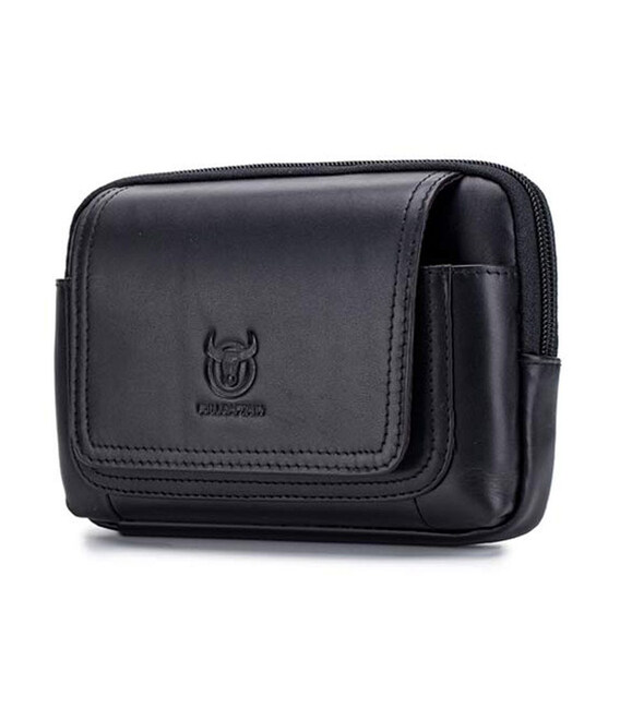 Напоясна сумка-чохол для смартфона T1347A Bull з натуральної шкіри фото, картинка, изображение