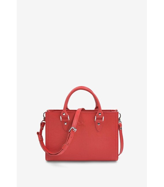 Жіноча шкіряна сумка Fancy червоний Saffiano картинка, зображення, фото