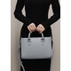 Женская кожаная сумка Fancy сірий краст фото