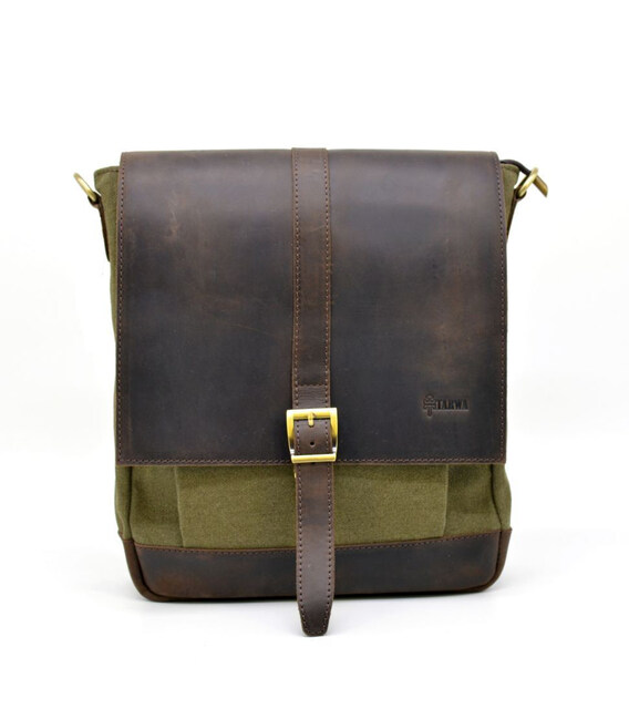 Сумка чоловіча парусина + шкіра RH-1811-4lx від бренду Tarwa картинка, зображення, фото