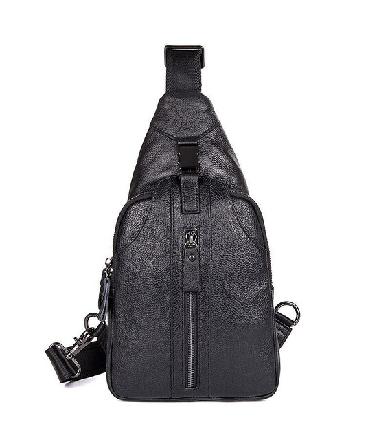 Молодіжний міні-рюкзак на моношлейке з натуральної шкіри JD4007A John McDee картинка, зображення, фото