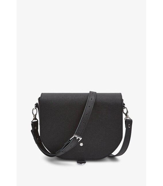 Женская кожаная сумка Ruby L черная Saffiano фото, картинка, изображение