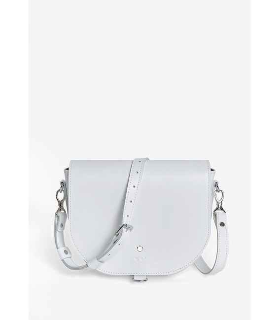 Женская кожаная сумка Ruby L белая фото, картинка, изображение