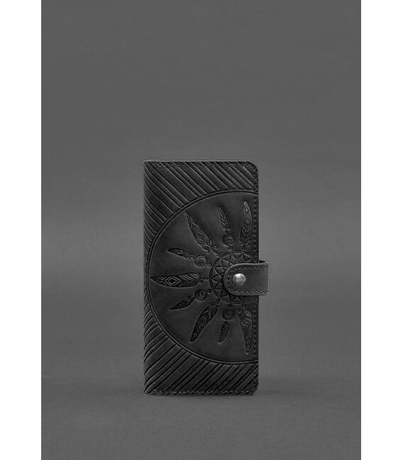 Шкіряне жіноче портмоне 7.0 Інді Чорний картинка, зображення, фото