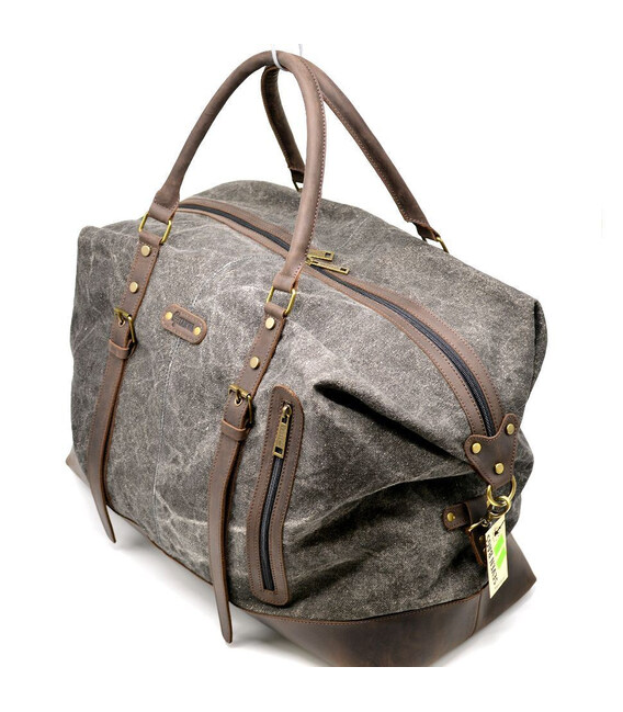 Сумка дорожня парусина канвас і шкіра RG-8310-4lx TARWA фото, картинка, изображение