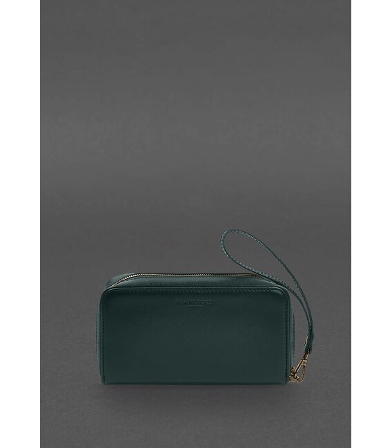 Кожаный клатч-купюрник 4.0 зеленый краст фото, картинка, изображение