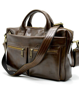 Шкіряна чоловіча сумка для ноутбука GQ-7122-3md TARWA фото, картинка, изображение