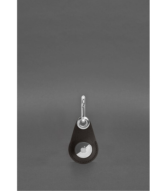 Кожаный чехол для Apple AirTag Темно-коричневый фото, картинка, изображение