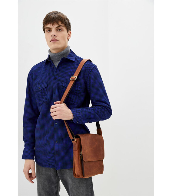 Чоловіча шкіряна сумка через плече RB-3027-3md TARWA фото, картинка, изображение