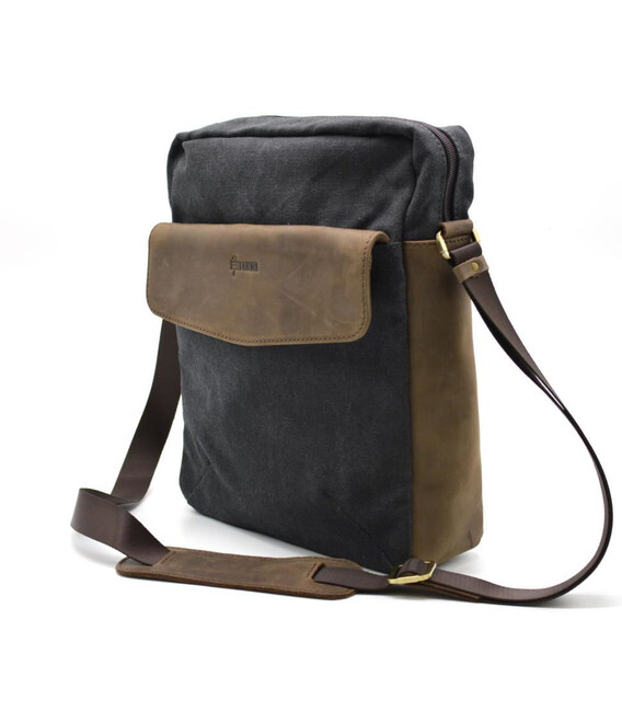 Чоловіча сумка парусина + шкіра RG-1810-4lx від бренду Tarwa фото, картинка, изображение