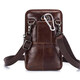 Сумка шкіряна напоясна, з додатковим ремінцем на плече T0158 BULL фото