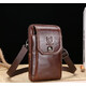 Сумка шкіряна напоясна, з додатковим ремінцем на плече T0158 BULL фото