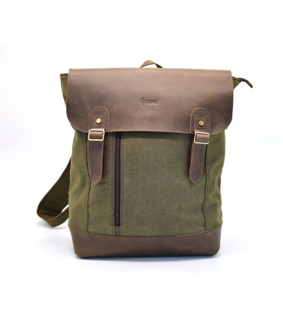 Рюкзак міський, парусина + шкіра RH-3880-3md від бренду TARWA фото, картинка, изображение