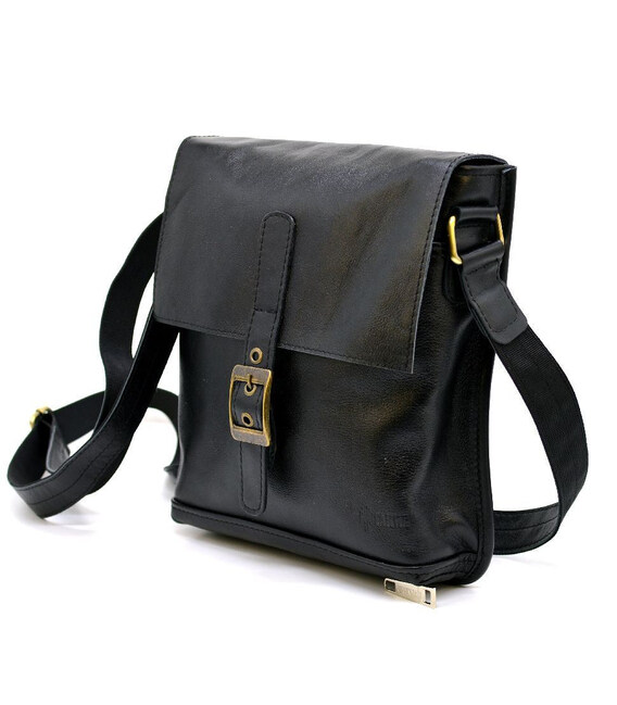 Чоловіча шкіряна сумка-месенджер GA-7157-3md від українського бренду TARWA фото, картинка, изображение