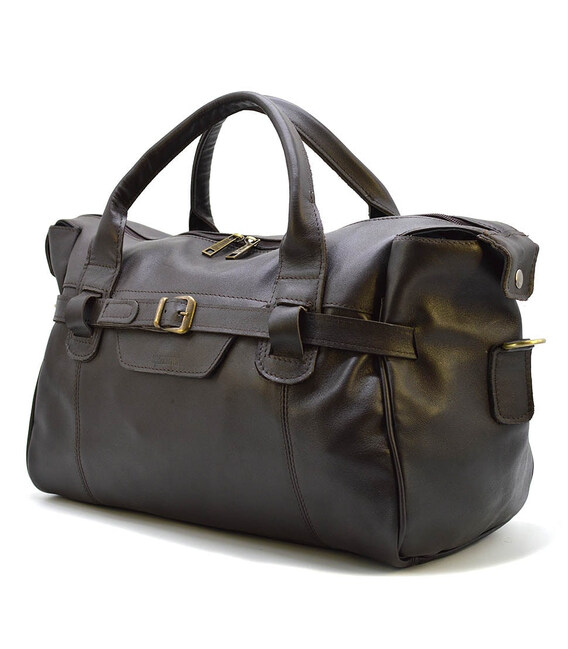 Дорожня шкіряна сумка GC-7079-3md бренду TARWA, коричневого кольору фото, картинка, изображение