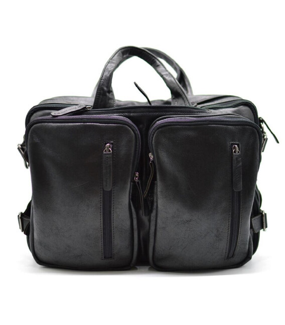 Чоловіча шкіряна сумка-рюкзак GA-7014-3md TARWA фото, картинка, изображение