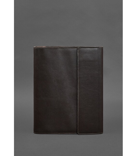 Кожаная папка для документов "Семейная" А4 темно-коричневая фото, картинка, изображение