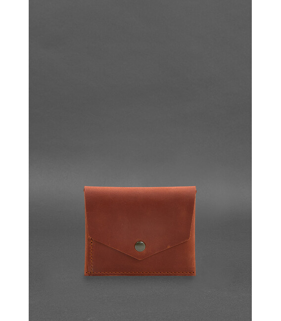 Шкіряний гаманець mini 3.0 (кард-кейс) світло-коричневий Crazy Horse картинка, зображення, фото