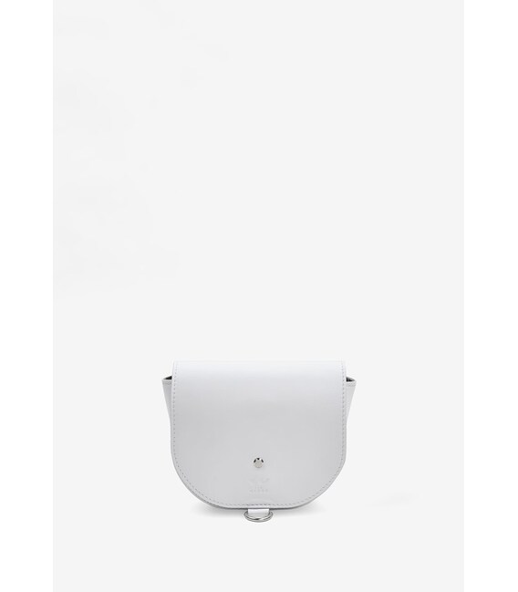 Женская кожаная сумка Ruby S белая краст фото, картинка, изображение