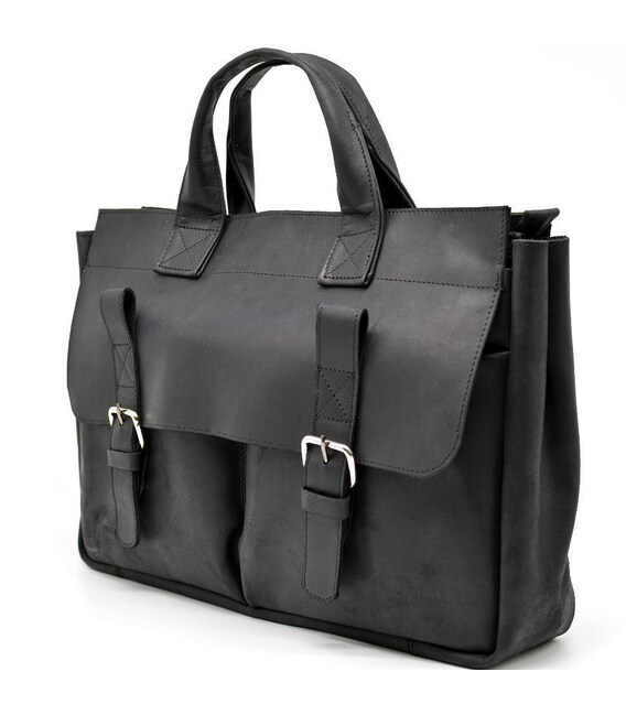 Чоловіча шкіряна сумка RA-7107-1md TARWA, вичинки crazy horse фото, картинка, изображение