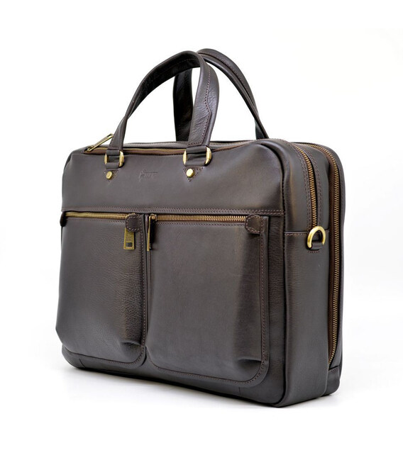 Чоловіча шкіряна сумка для ноутбука і документів TARWA TC-4664-4lx фото, картинка, изображение