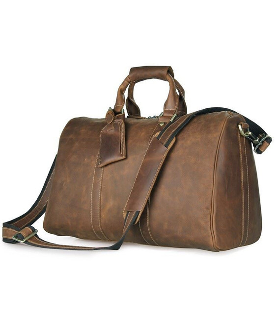 Дорожня шкіряна сумка John McDee 7077B фото, картинка, изображение