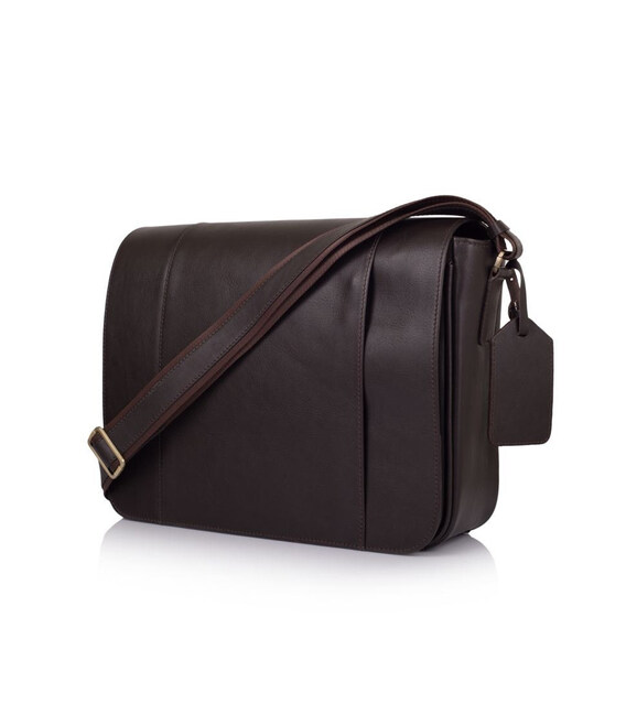 Сумка на плече чоловіча з коричневої шкіри TARWA TC-7338-4lx фото, картинка, изображение