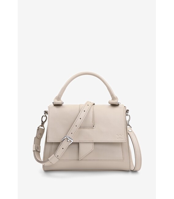 Жіноча шкіряна сумка Ester світло-бежевий краст картинка, зображення, фото