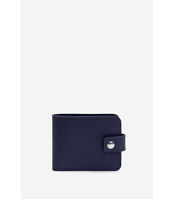 Шкіряне портмоне Mini 2.2 темно-синій картинка, зображення, фото