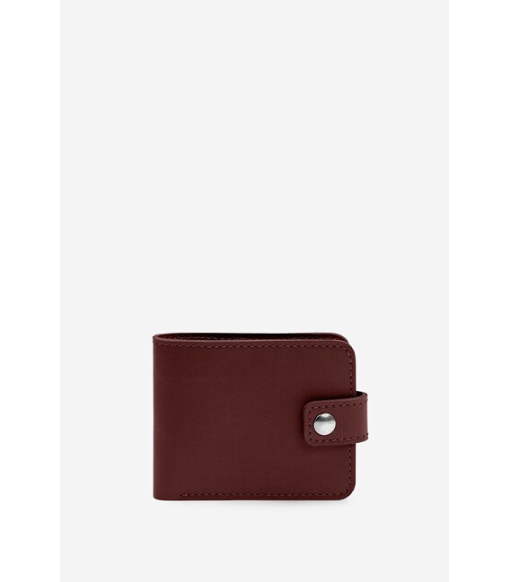 Шкіряний портмоне Mini 2.2 бордовий картинка, зображення, фото