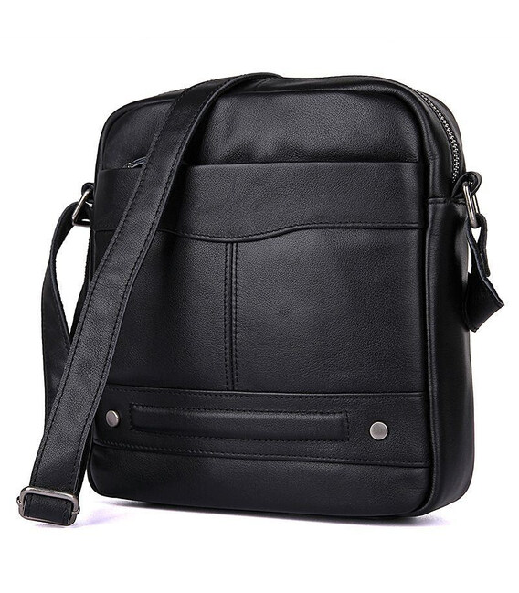 Чоловіча шкіряна сумка месенджер JD1022А John McDee фото, картинка, изображение