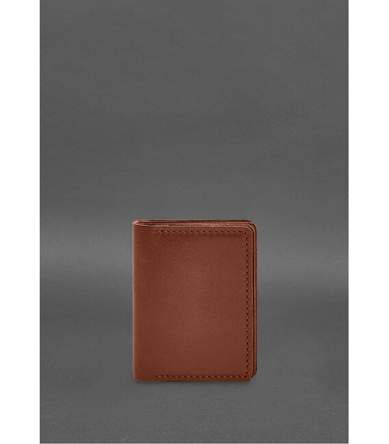 Кожаная обложка для водительского удостоверения, ID и пластиковых карт 2.1 светло-коричневая фото, картинка, изображение