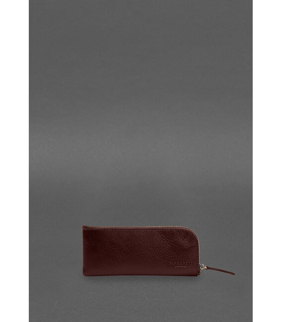 Шкіряна кишенькова ключниця 5.0 Бордова картинка, зображення, фото