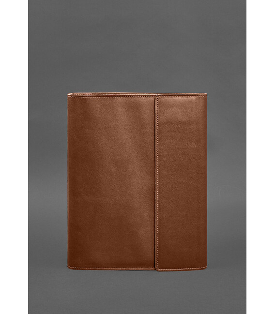 Кожаная папка для документов "Семейная" А4 на сегрегаторе с файлами светло-коричневая фото, картинка, изображение