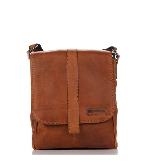 Оригінальна шкіряна сумка, колір рудий, HILL BURRY 3095 фото, картинка, изображение