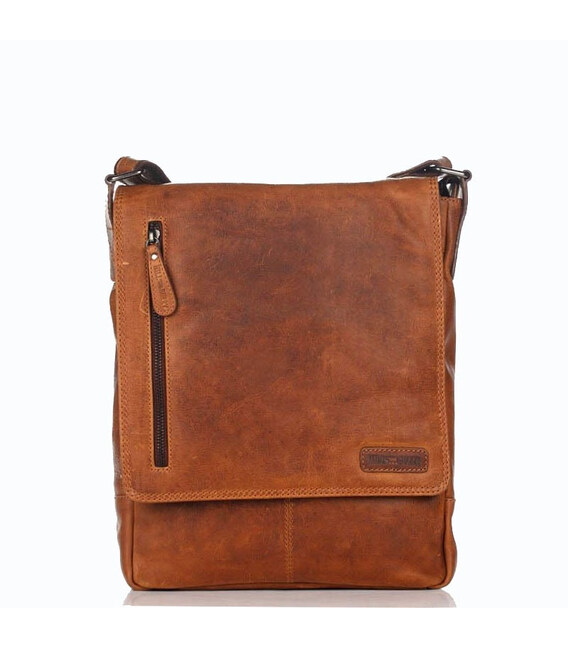 Чоловік шкіряний коричневий месенджер HILL BURRY 3069 фото, картинка, изображение