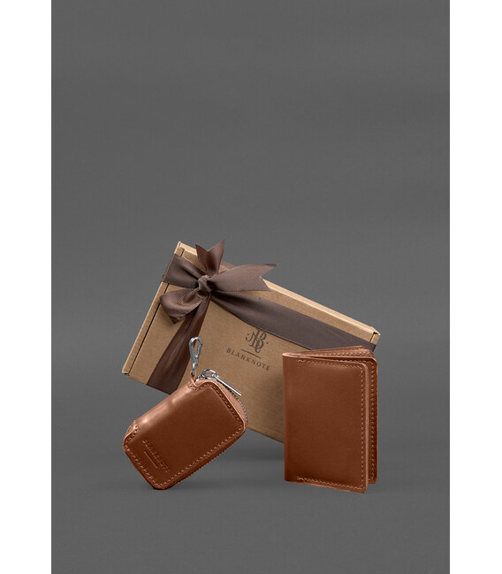 Набор кожаных аксессуаров AUTO 2.0 Светло-коричневый фото, картинка, изображение