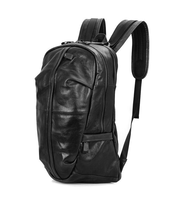 Чоловік рюкзак з натуральної телячої шкіри John McDee 7340A фото, картинка, изображение