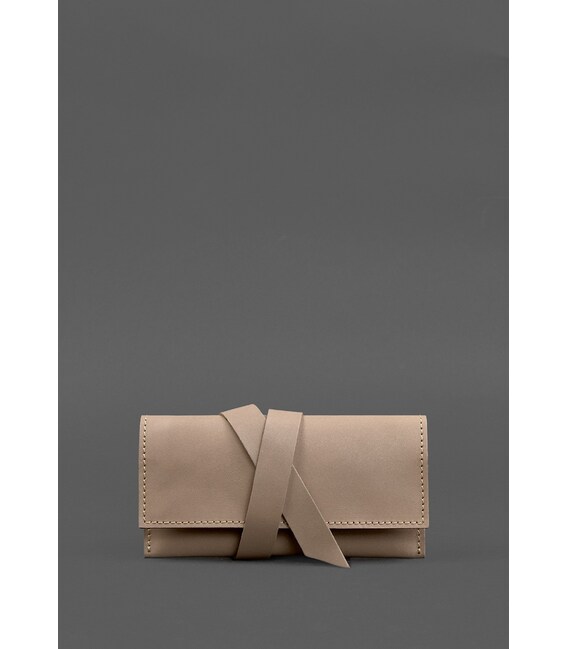 Кожаный кисет для табака 1.0 светло-бежевый Crazy Horse фото, картинка, изображение