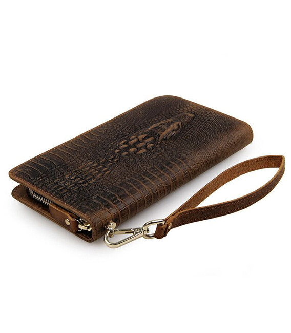Портмоне зі шкіри з оригінальним принтом Рептилія John McDee 8068R картинка, зображення, фото