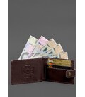 Шкіряна обкладинка-портмоне на посвідчення ДСНС бордова картинка, зображення, фото