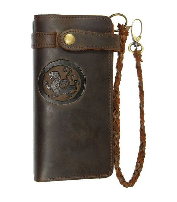 Стильне вінтажну шкіряне портмоне Дракон Tiding 3377 картинка, зображення, фото