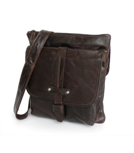 Стильна шкіряна сумка крос-боді, месенджер John McDee 7045Q фото, картинка, изображение