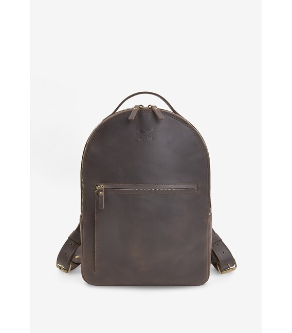 Кожаный рюкзак Groove M темно-коричневый винтаж фото, картинка, изображение