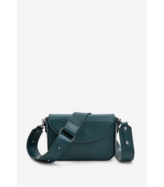 Женская кожаная сумка Molly зеленая фото, картинка, изображение