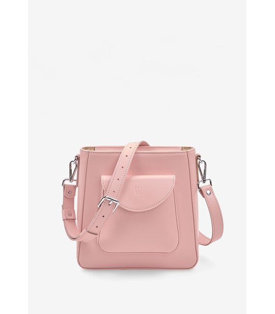 Жіноча шкіряна сумка Stella рожева картинка, зображення, фото